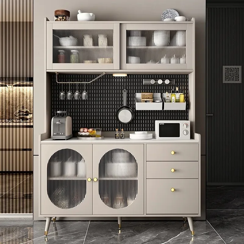 Locker living room integrated against the wall tea kitchen console cabinet locker rock slab
