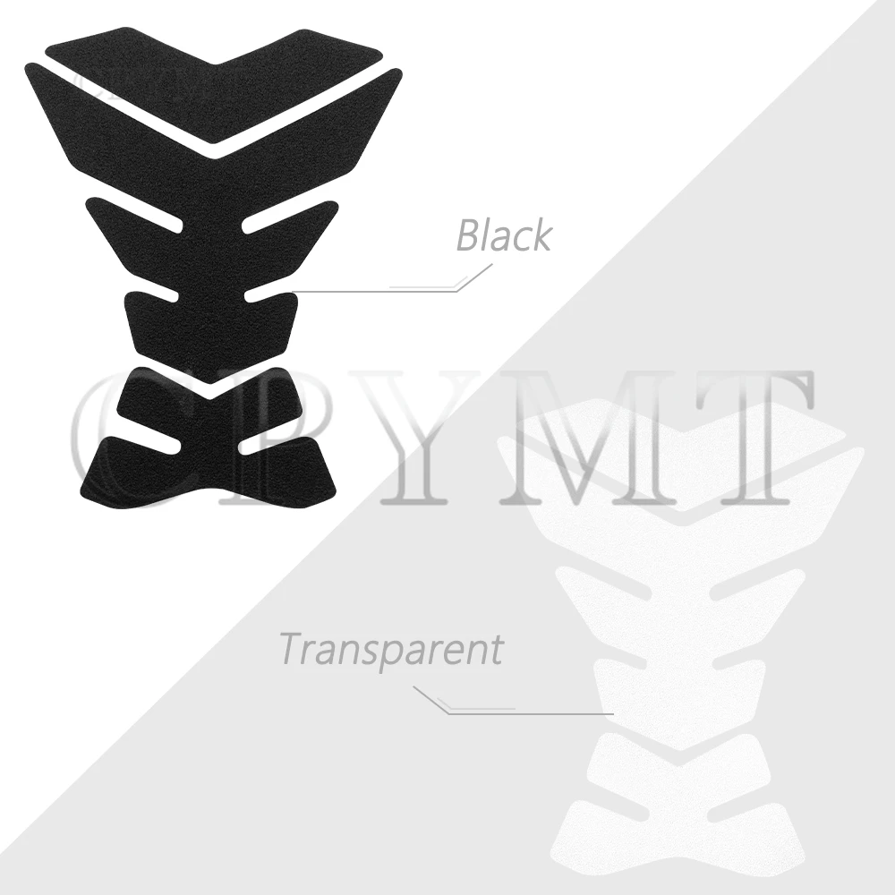 블랙 투명 오토바이 프로스트 스티커, 연료 탱크 패드, 오일 가스 탱크 커버, 보호대 방수 스티커, 범용 적합, 1 개