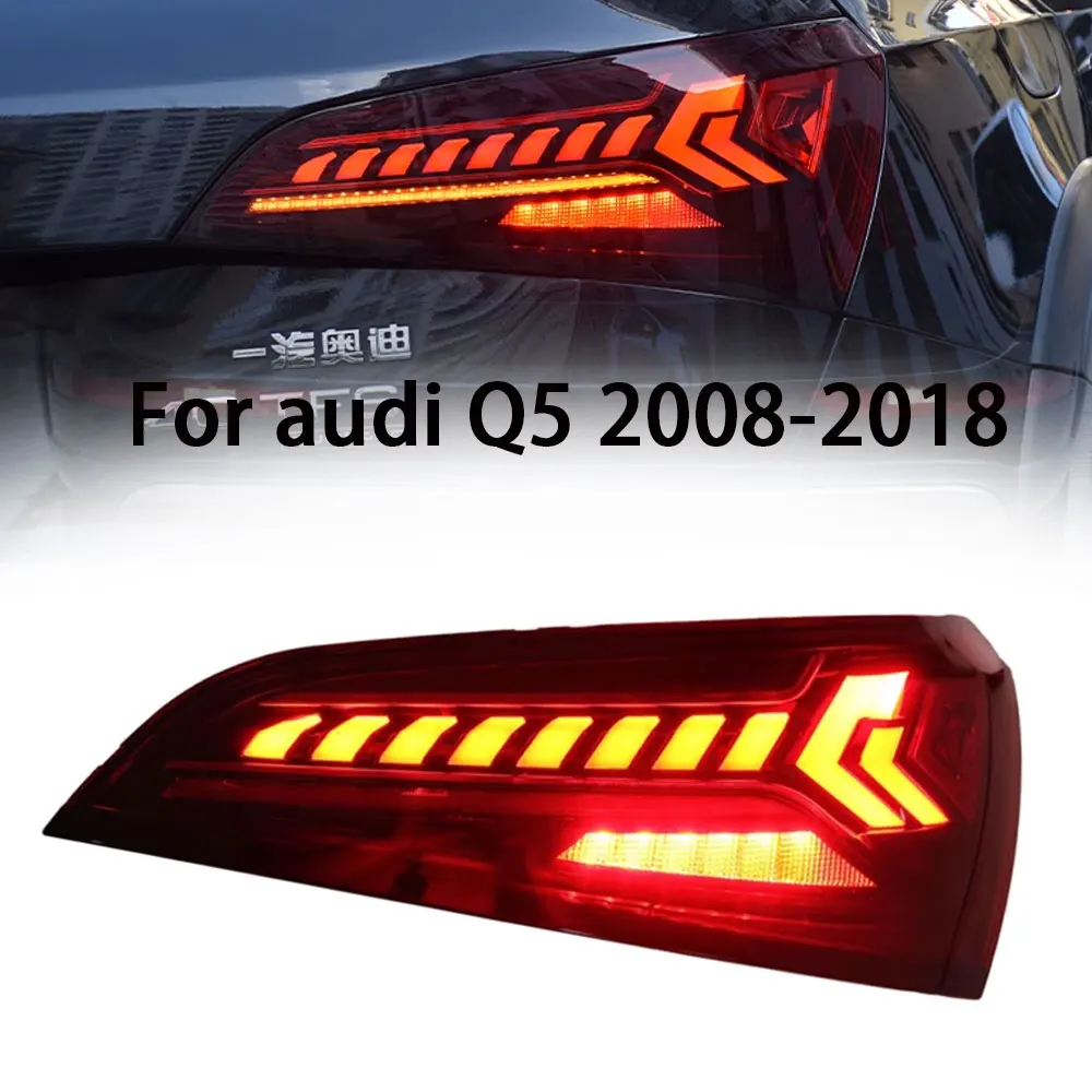 

Задние фонари для Audi Q5 светодиодный, задние фонари 2008-2017 Q5, аксессуары, модифицированные новые стоп-сигналы заднего хода и поворота, задние фонари в сборе