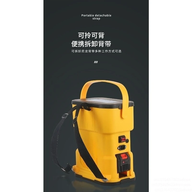 24V Cordless Electric Grease Gun for Excavator Heavy Duty Automatic High Pressure Portable Lithium Battery Rechargeable