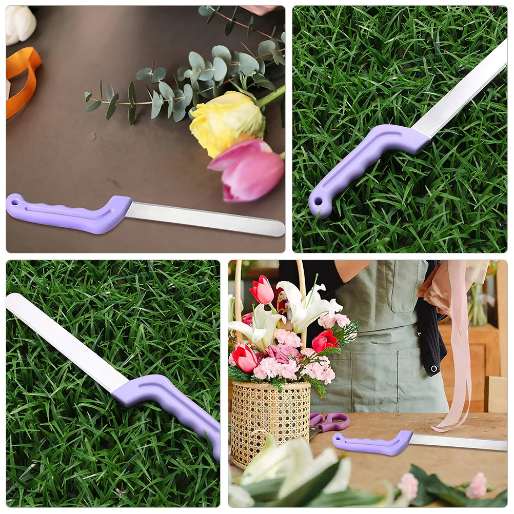 

1Pcs Florist Knife Heavy Duty Flower Mud Cutter for Wedding Party Decoration Multi Purpose Craft Cutting Tool Stainless Steel