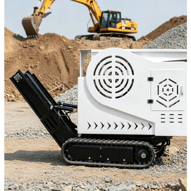 Tracked Small Mobile Jaw Crusher High Capacity Rock Crushing Machine Portable Stone Crushing Plant For Gold Mining Quarry Work