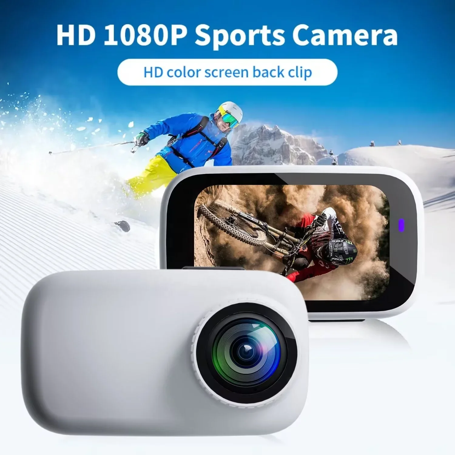 Mini caméra enregistreur vidéo Full HD 1440P Go3 avec écran tactile, révélant le wifi, petite caméra de sport d'action 4K, 360