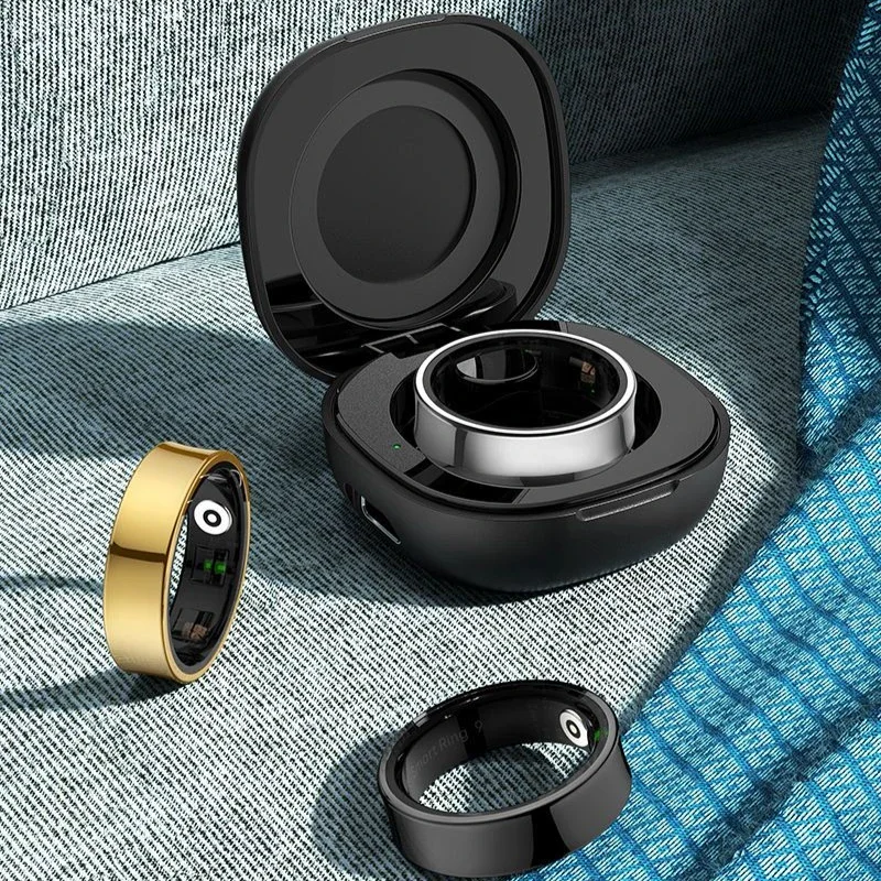 Smart Rings Set Sleep Tracking Heart Rate Blood Oxygen Sports Waterproof Photography Ring Wearable Jewelry 3-7days Battery Life