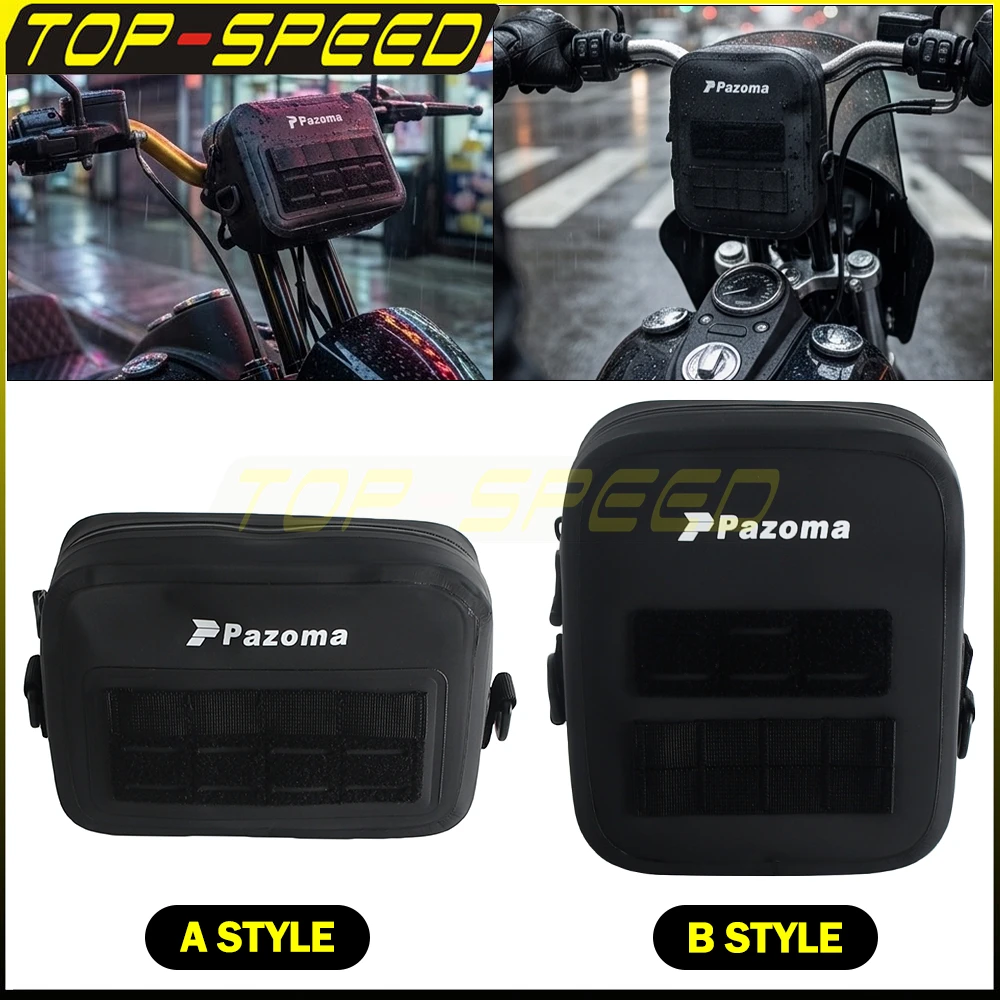 

Waterproof Front Motorcycle Handlebar Bag T-Bar HandleBar Bag Universal For Harley Dyna Softail Low Rider S Street Bob Sportster