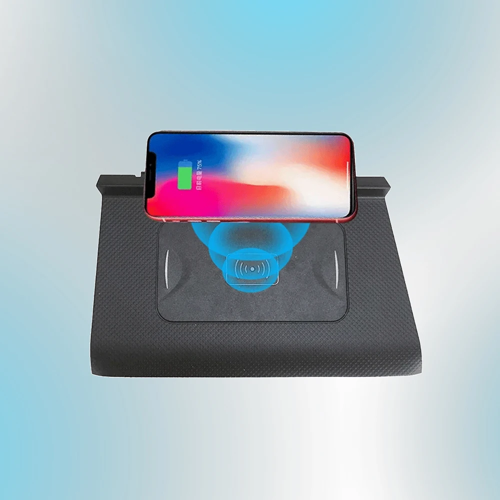 

Car Fast Phone Wireless Charger For VW Tiguan MK2 Tharu Allspace 2017-2021 Charging Pad Mobile Holder Plug and Play Interior