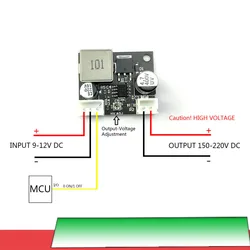 Nixie Tube boost module DC-DC 9V-12V TO 160V - 220V 170V High Voltage Power Supply Drive SZ3-1 QS30-1 IN-14 Glow clock Magic Eye