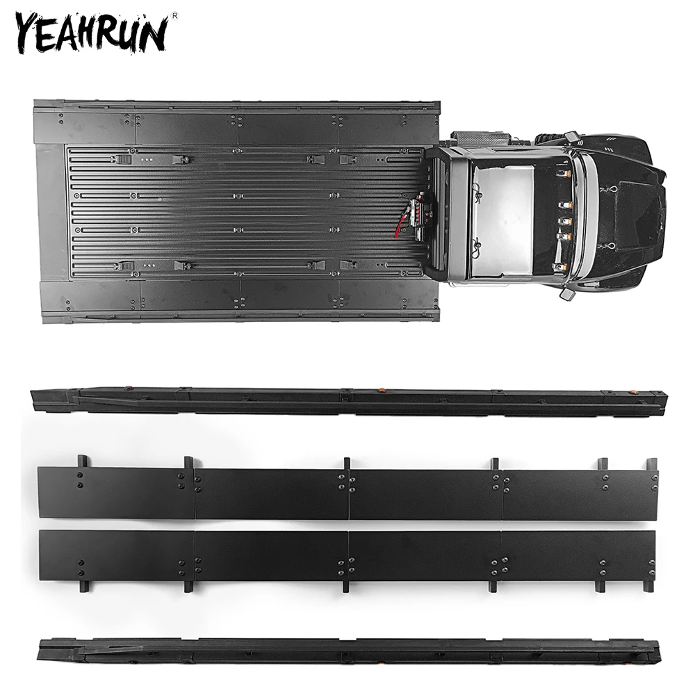 YEAHRUN Rear Bucket Widened Board Plate for 1/10 TRX-6 Crawler Car Truck Upgrade Parts Accessories