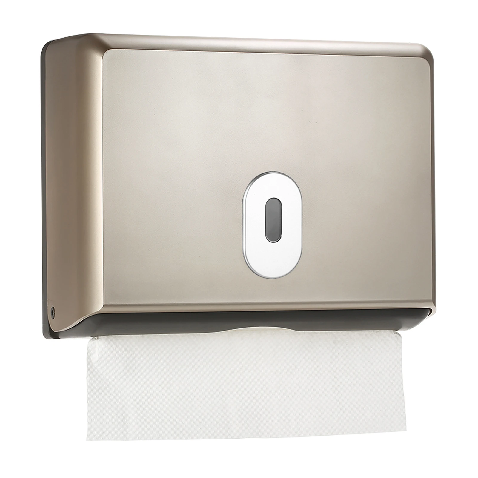 Dispensador de pañuelos de baño Rectangular montado en la pared, soporte de caja de pañuelos, organizador para el hogar y el coche, toallas de papel multipliegue, Material ABS