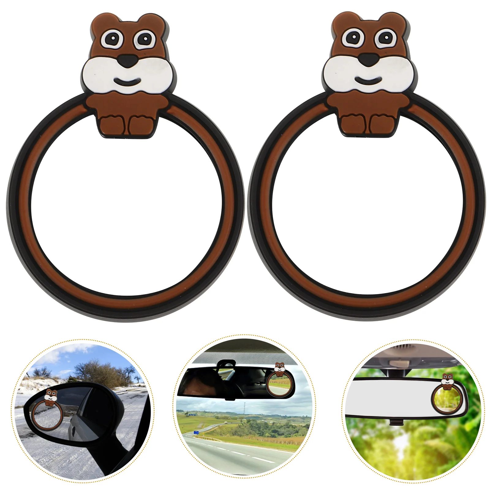 

2 Pcs Reversing Auxiliary Mirror Side Car Accessories for Kids Mirrors Baby Interior Window