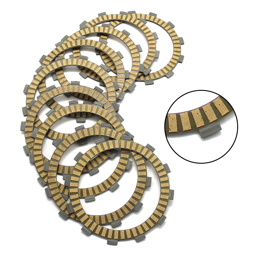 Clutch Friction Plate Discs for Yamaha XVS1300 VS1300A XVS1300CT FJR1300 5JW-16321-00 5JW-16321-10 341-16321-13 341-16321-20