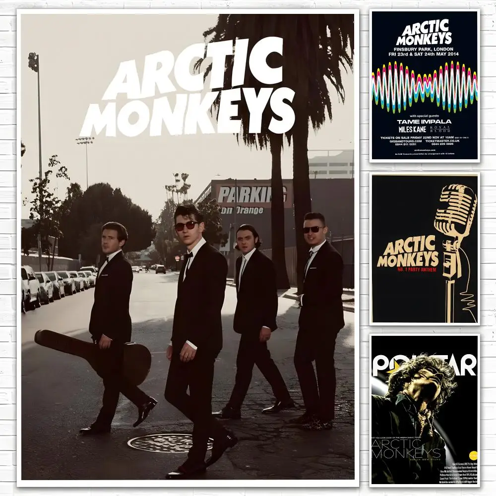 Band Arctic Monkeys Poster Poster All-match HD Waterproof Self-Adhesive Wall Art Sticker For Home Bedroom