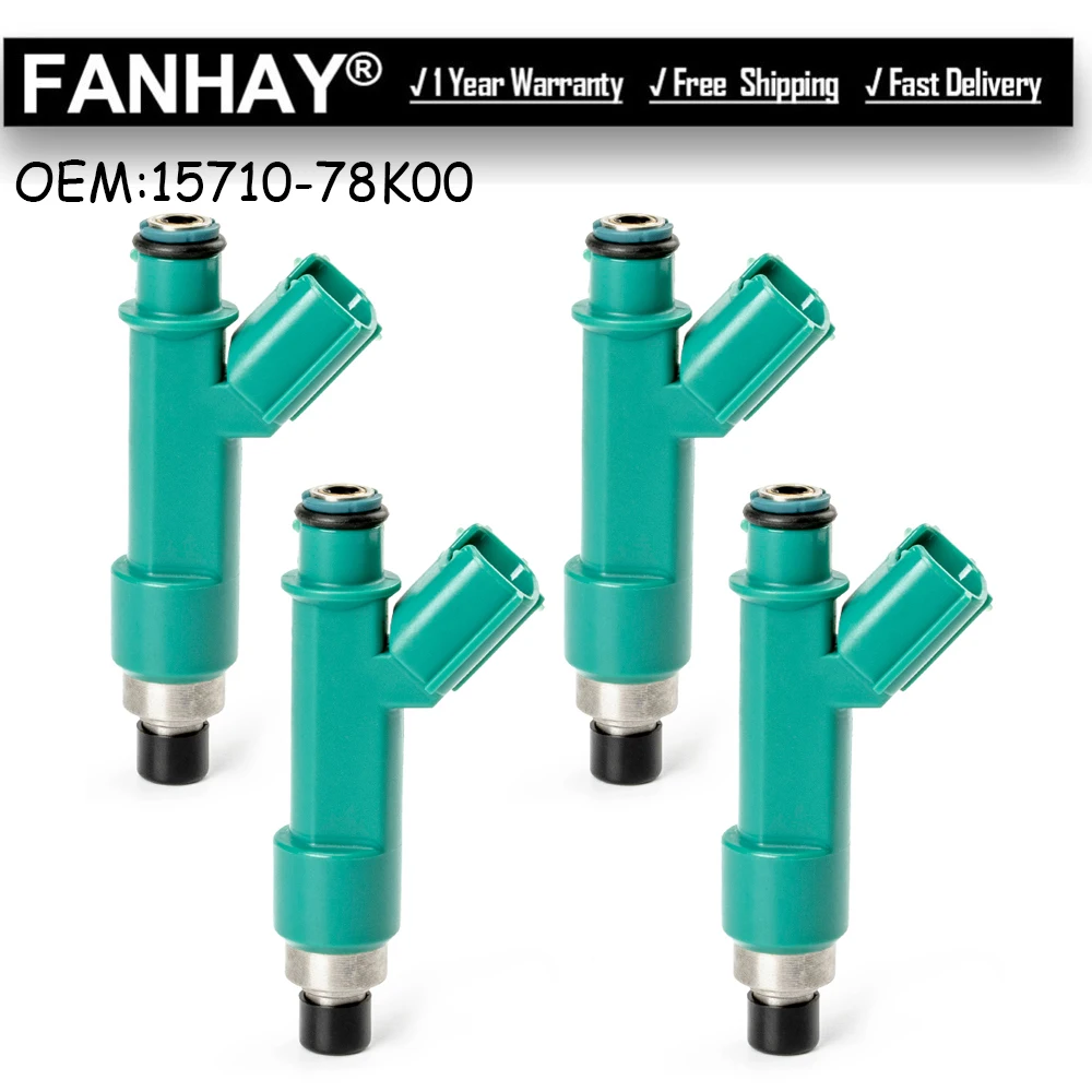 

4PCS New Fuel Injectors 1571078K00 15710-78K00 For Suzuki Kizashi Grand Vitara 2.4L 2009-2013 FJ1094