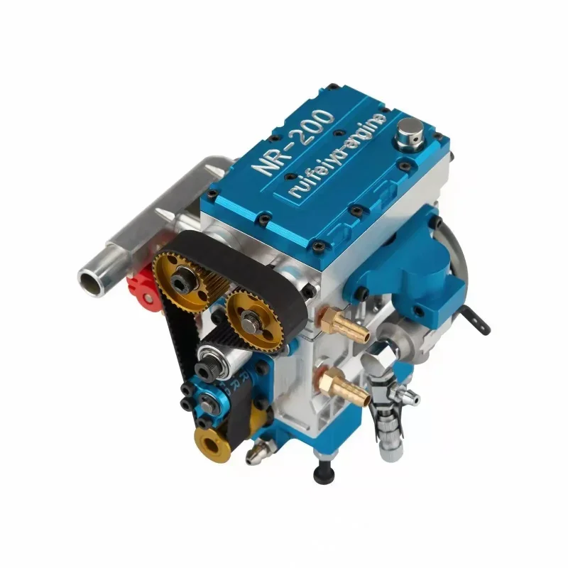 

Engine MoEngine Model in-line Two-cylinder Four-stroke Methanol Gasoline Engine Is Suitable for Various Car Models Toys Gifts