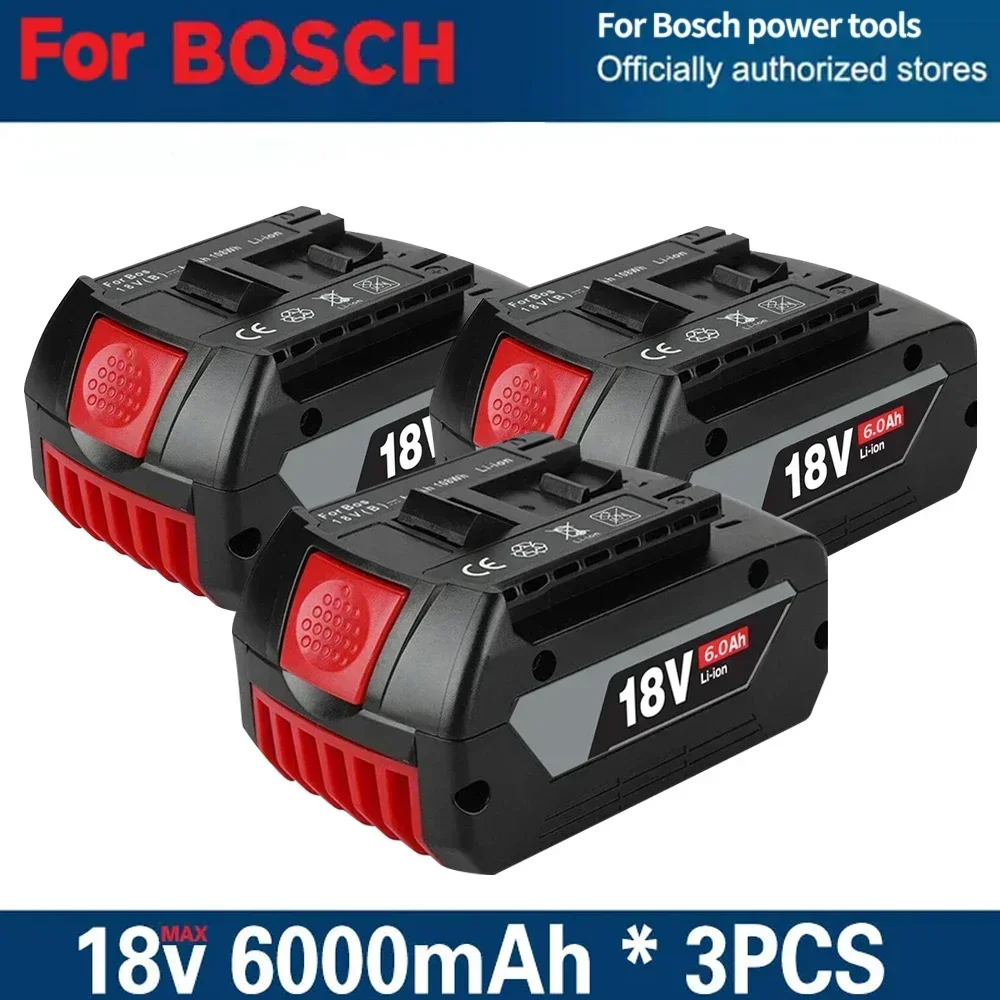 Originele Voor Bosch GBA 18V 6.0Ah Professionele Li-Ion Batterij met LED voor Bosch Charger 18V Vervanging BAT609G BAT622 BAT618G ?