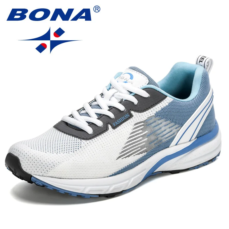 BONA New Popular Style Men Running Mesh Weaving Upper Sport Shoes ventilate Jogging Walking Sneakers Lace Up Free Shipping