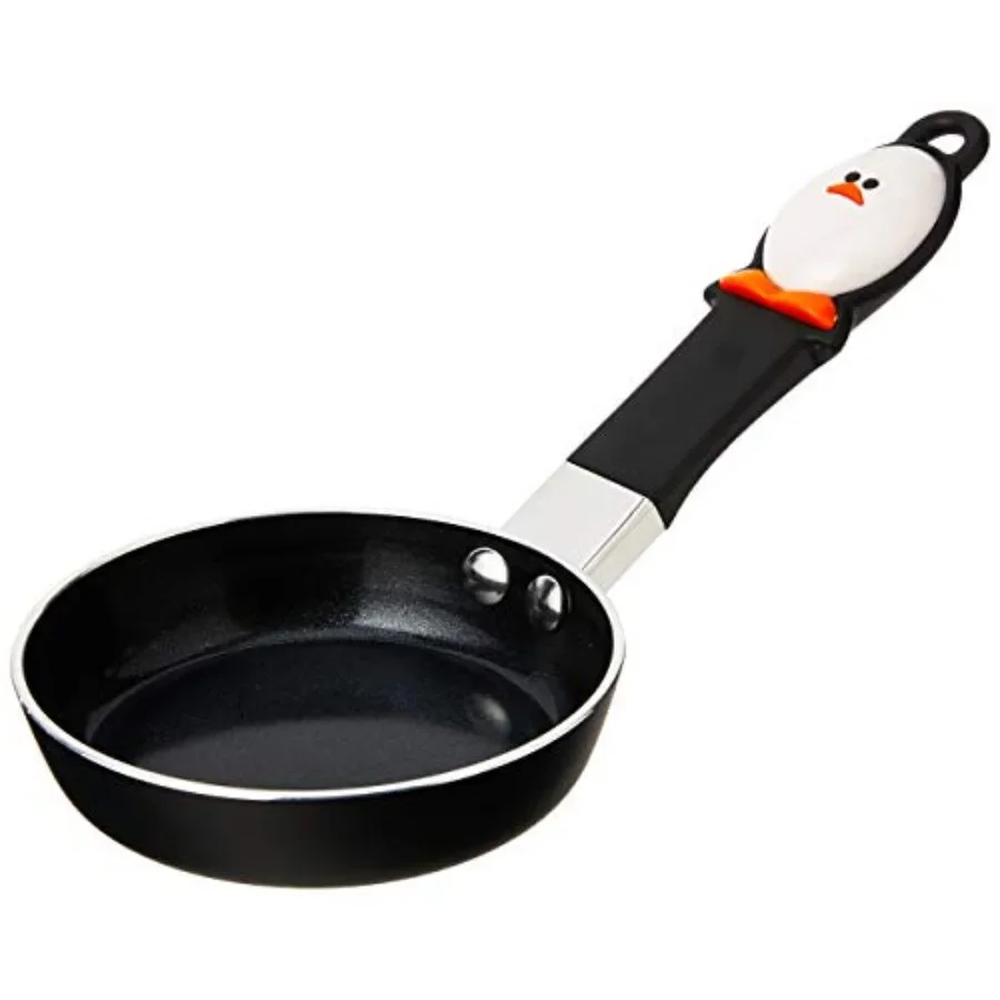 

Mini Egg Frying Pan, Small nstick Skillet, Heat-Resistant Handle, Perfect Breakfast for One, Ideal for Egg Sandwiches and Panca