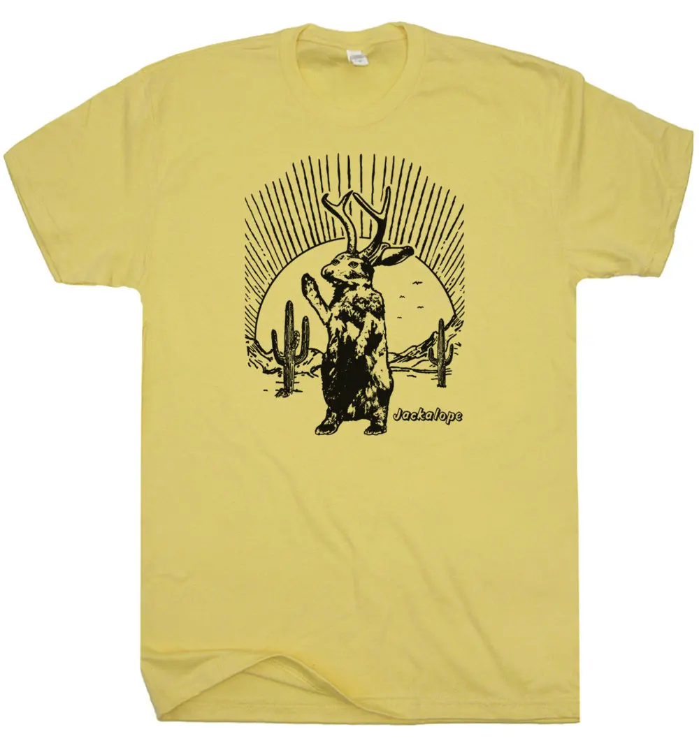 Jackalope T Shirt Mythical Rabbit Creature Shirt Vintage Southwest Theme Weird Unique Cryptid Shirt Cool Animal Graphic Tee