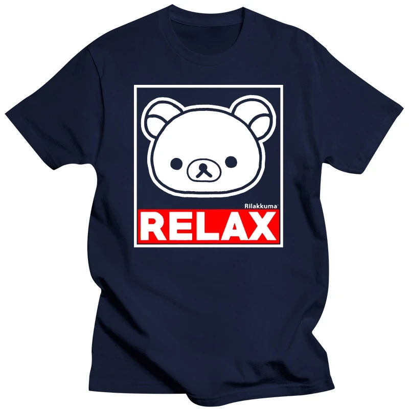 Summer Short Sleeves Fashion T Shirt Free Shipping Authentic Rilakkuma Bear Relax San - X T-shirt S - 2xl New