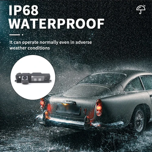 Imagen 2 del producto CVBS 170 °   Luz de matrícula de coche gran angular, cámara de visión trasera de marcha atrás para Toyota RAV4 2006 2007 2008 2009 2010 2011 2012