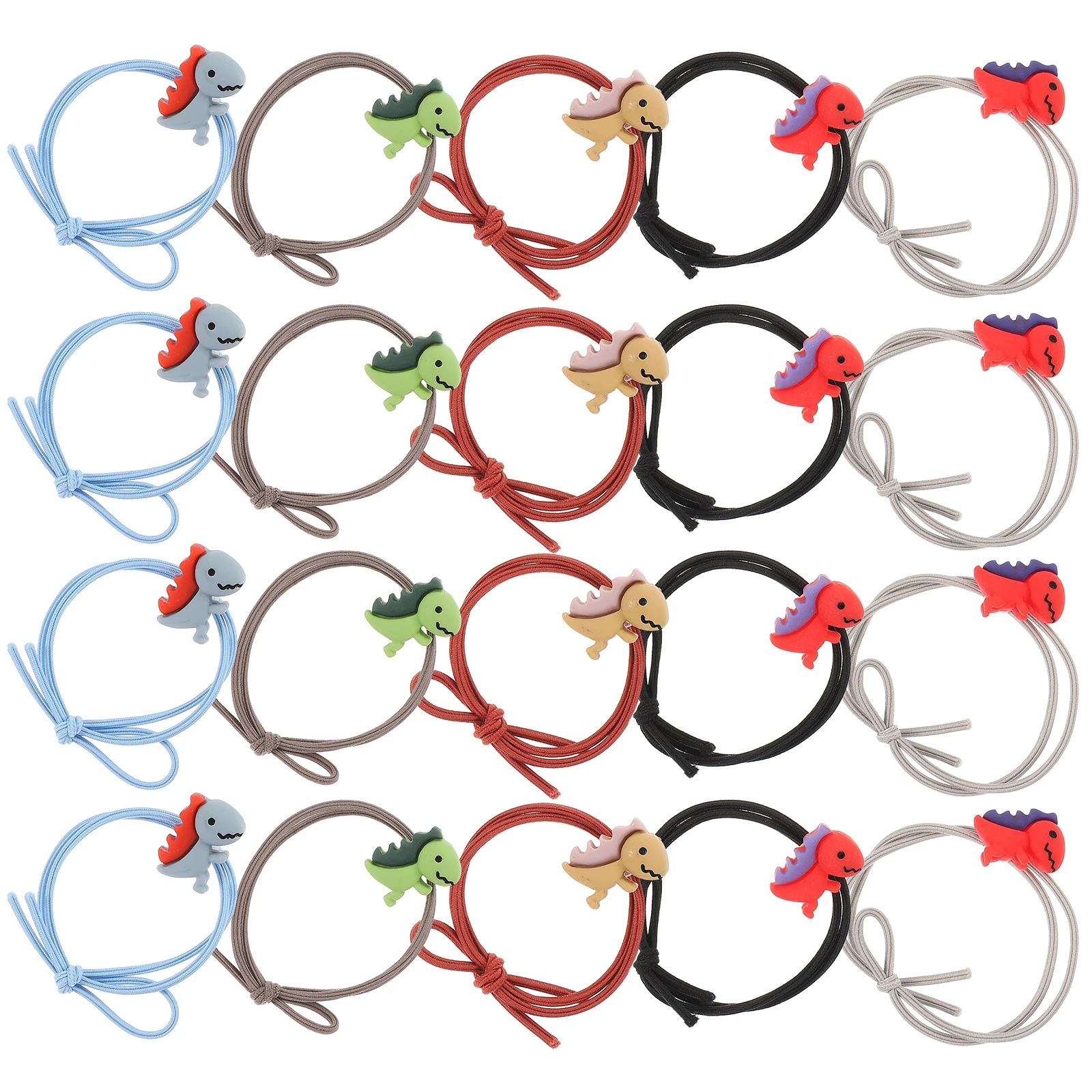 

20 Pcs Hair Ties Cartoon Accessories for Little Girls Ring Small Accessory Miss