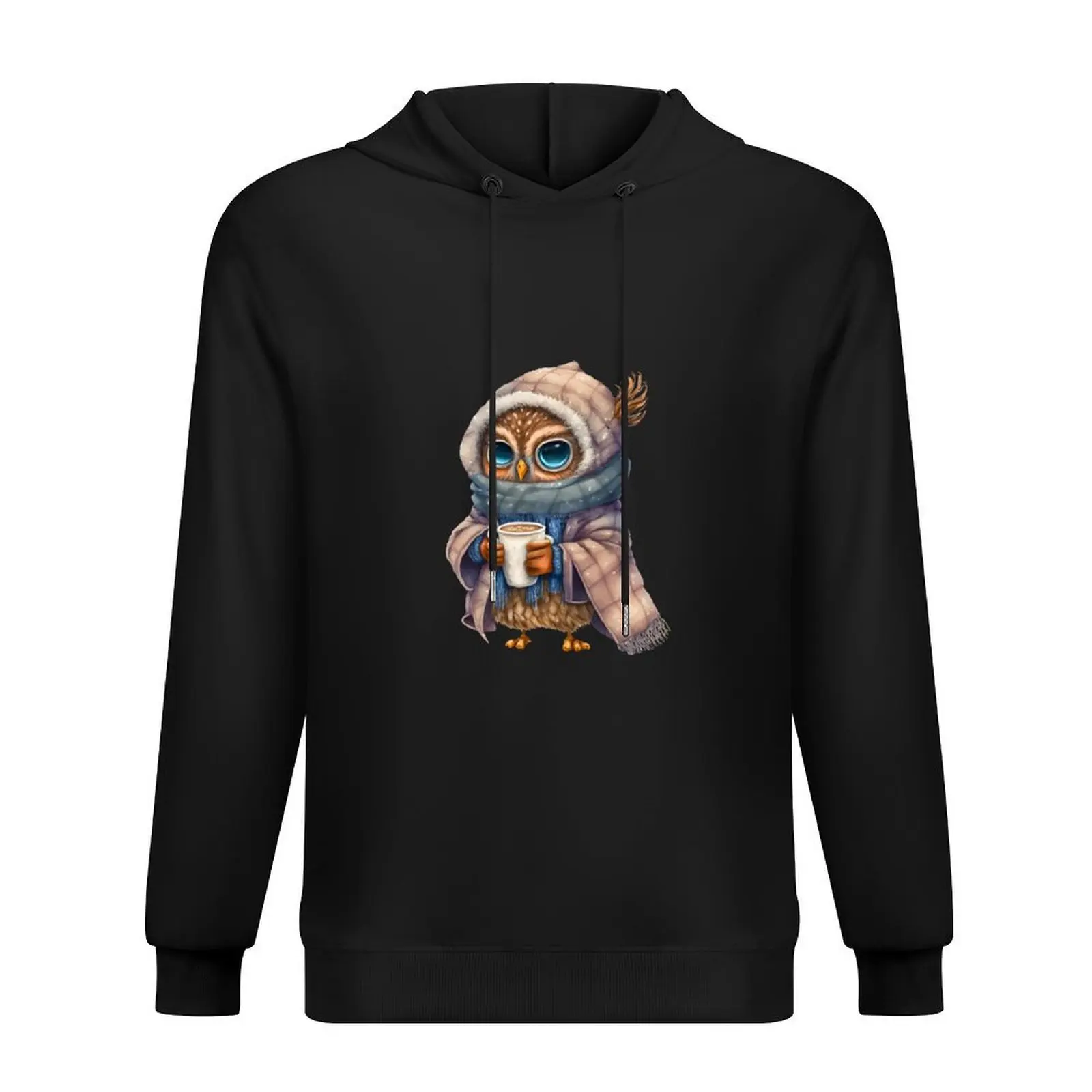 

Cute Owl drinking hot coffee or tea, gift for owl lover, I’ll Owl ways love you, Woodland Hoodie