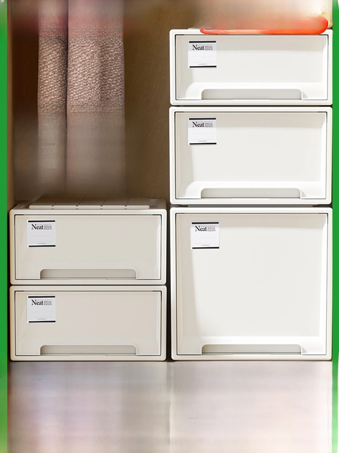 Taili البلاستيك Der Sle صندوق تخزين للملابس الداخلية المنزل استخدام خزانة منظم صندوق تخزين مكتبي تصميم بسيط