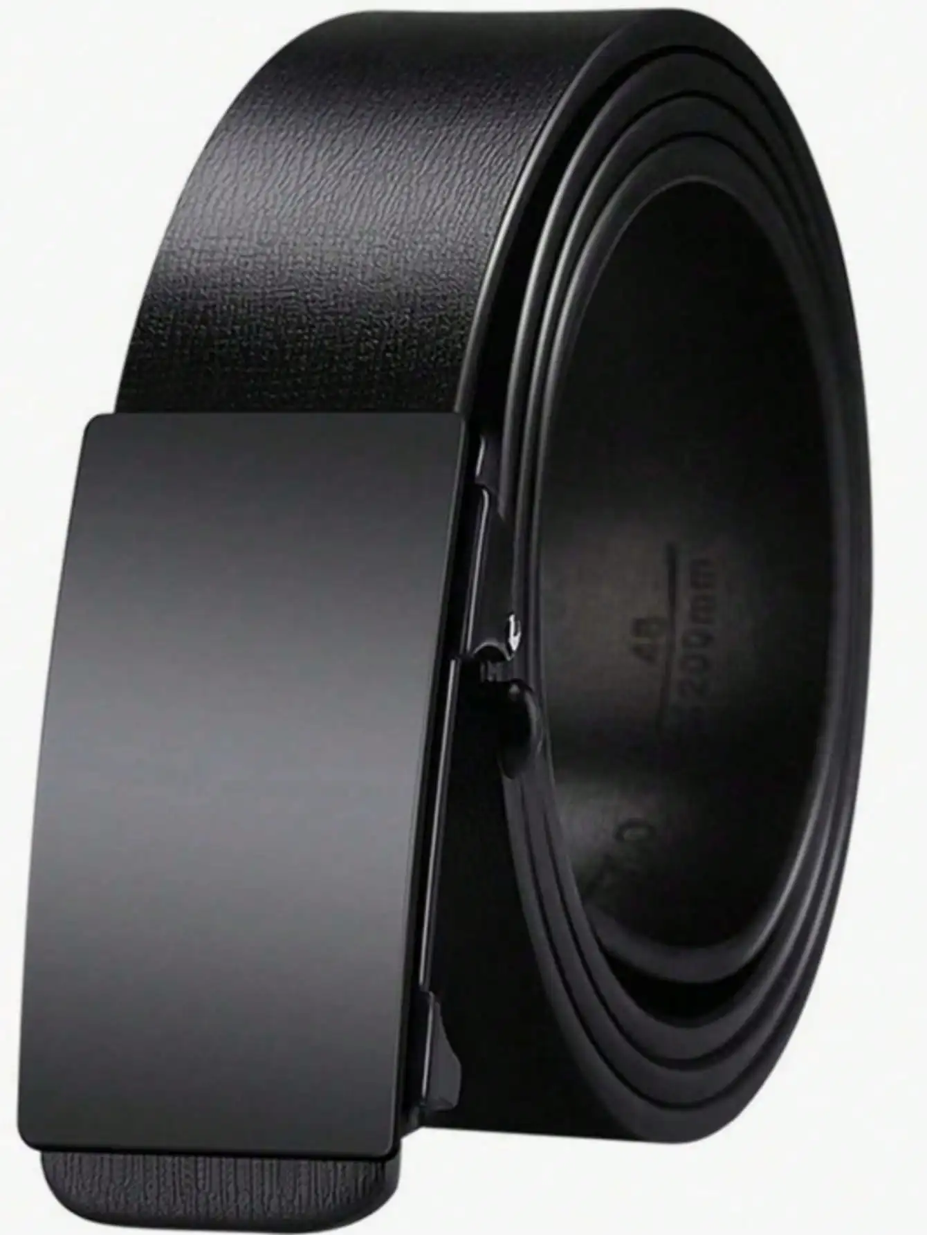 أحزمة جلدية PU للرجال عالية الجودة بإبزيم ناعم من الجلد الصناعي حزام رجالي عصري للجينز