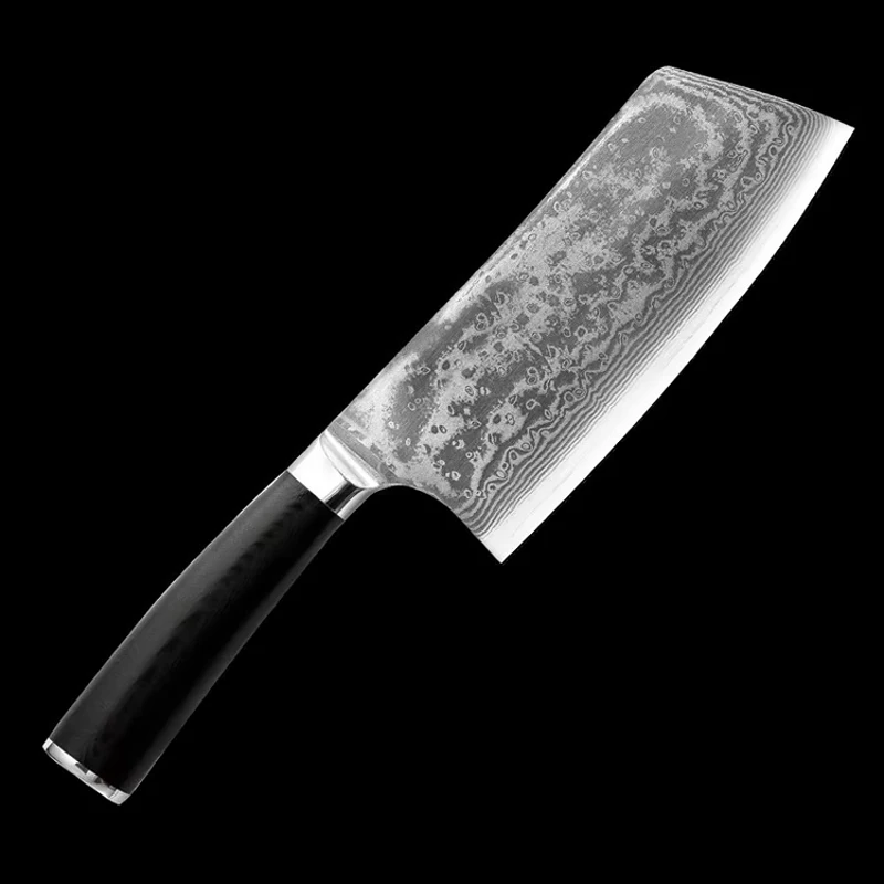 

Professional Chef Knife Cleaver Meat Knife Stainless Steel VG10 Damascus Cooking Tools Cleaver Best Gift Knive Slicing Knife