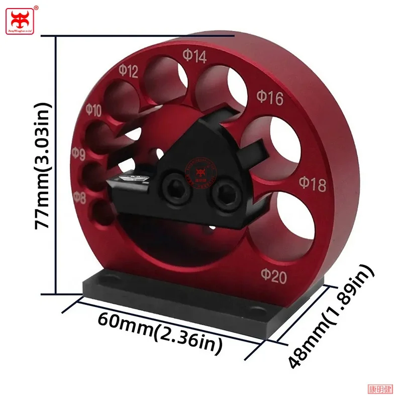 New CarbideBladesWoodworking Tool Electric Drill Milling Dowel Round Rod Auxiliary Tool 8-Holes Adjustable Round Dowel Maker Jig