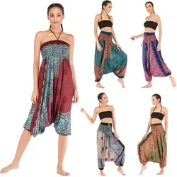 Jumpsuits for Women Fashion Jumpsuit Women Casual Vintage Elegant Summer Ethnic Style Streetwear Romper Clothes Women Clothing
