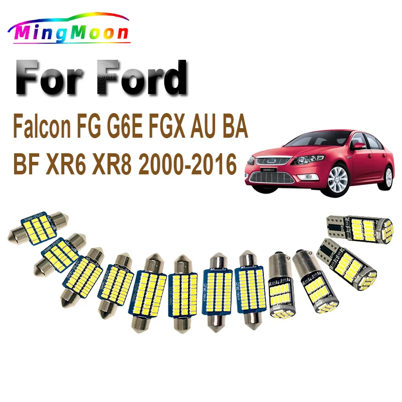 Canbus Car Bulbs For Ford Falcon FG G6E FGX AU BA BF XR6 XR8 2000-2012 2013 2014 2015 2016 LED Interior Map Dome Light Kit