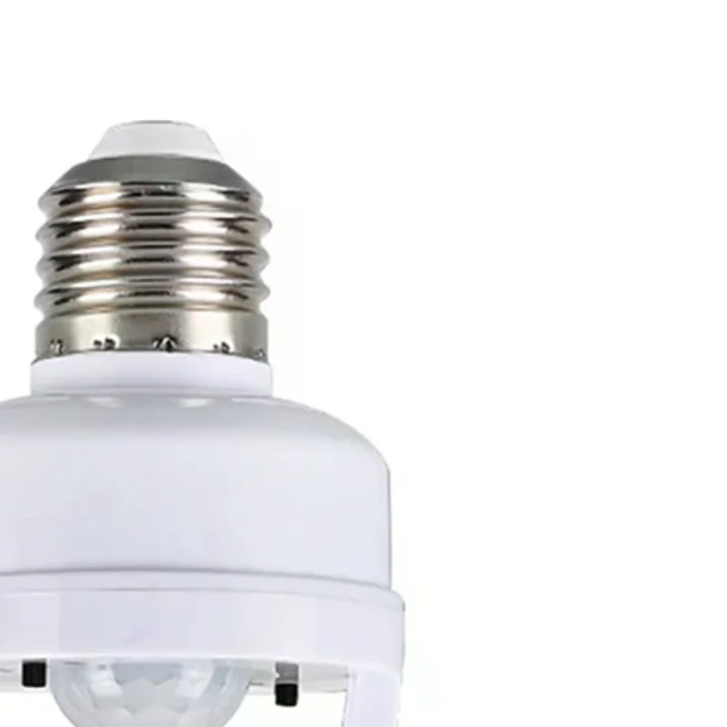 

E27 Лампа с датчиком человеческого тела, цоколь, светодиодный 100-240 В, цоколь лампы E27, интеллектуальный выключатель лампочки