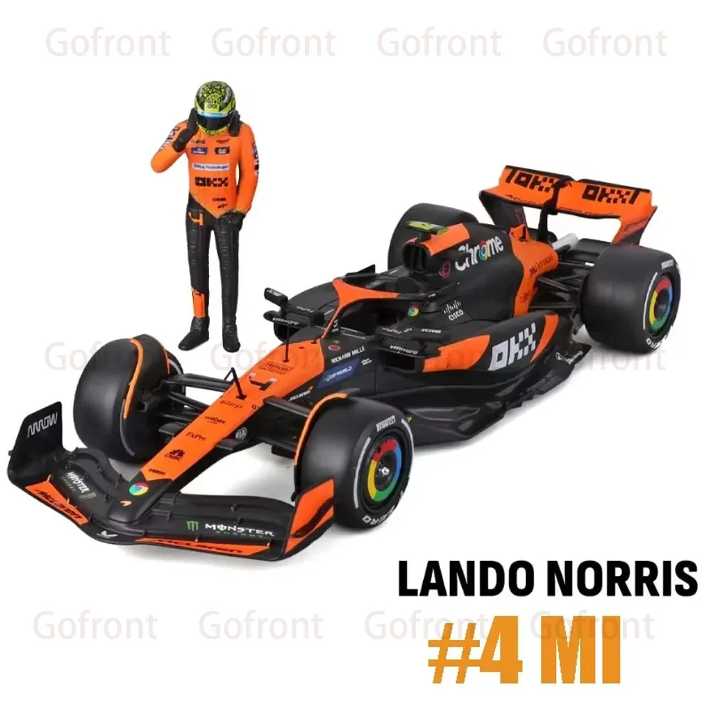 

Bburago 1:24 Mclaren Mcl38 W14-44 Miami Formula Racing Car Miniature Diecast Model #4 #81 Car Custom Toy Kids Gift SF23-16 RB19