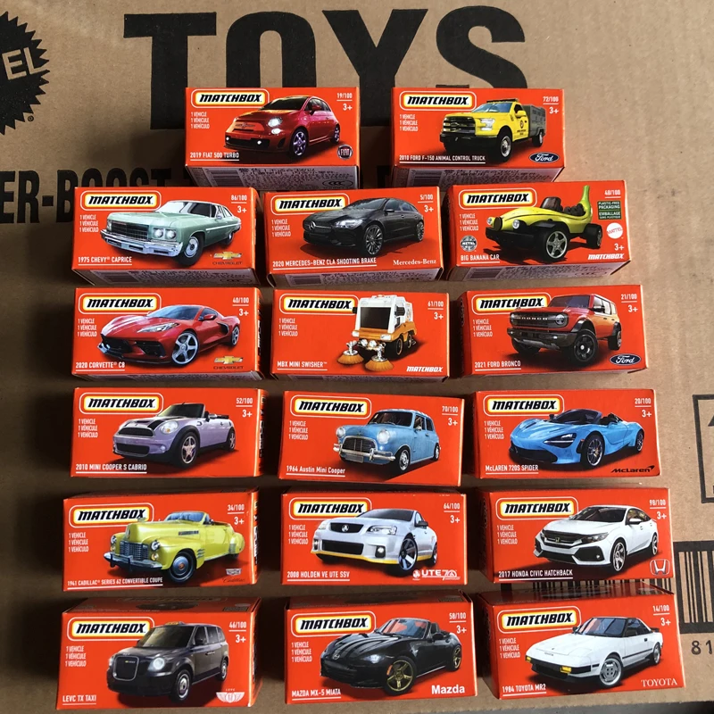 Original Matchbox Car City Hero Transportation Series Toy Vehicles Alloy Model Wheel Sports Car Ford Collection Toys for Boys