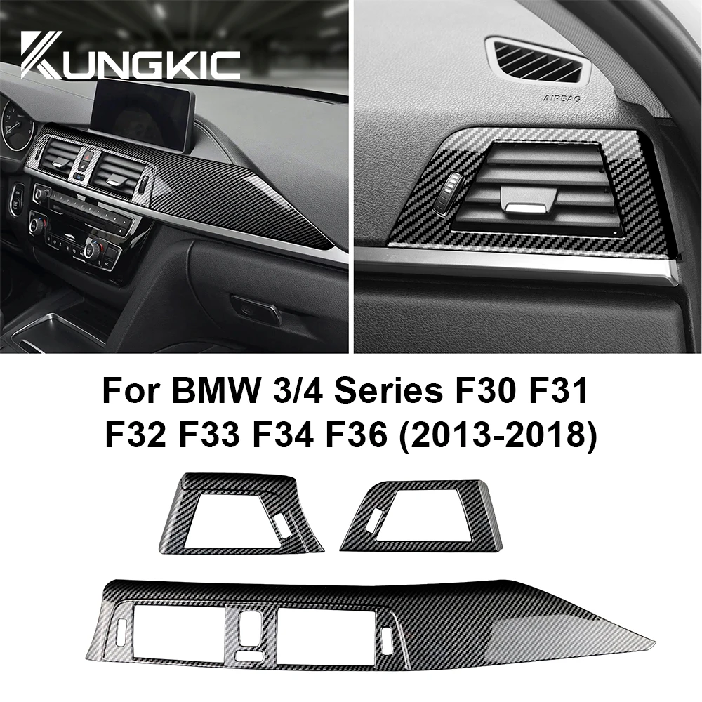 

Car Dashboard Panel Air Vent Cover for Bmw F30 F31 F32 F33 F34 F36 2013-2018 3 4 Series Abs Carbon Fiber Left-Hand Drive Sticker