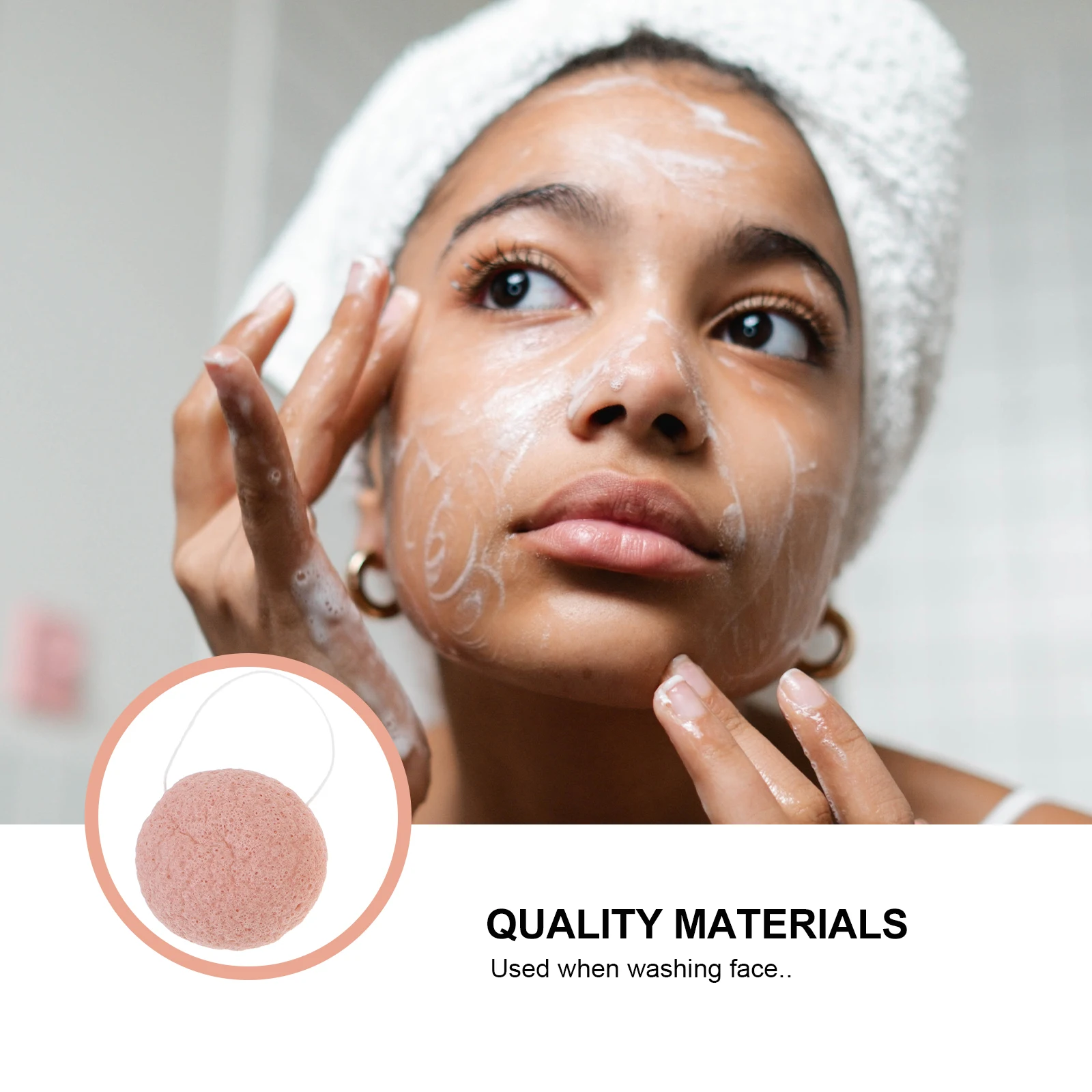 

6pcs Facial Sponge Gently Exfoliating Facial Sponge Deep Cleansing Pores Washing Puff Skin Care Gifts Birthday