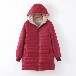 2023 Winter New Korean Version Slim Fit, Waterproof Hooded Mid Length Cotton Coat for Women's Warmth