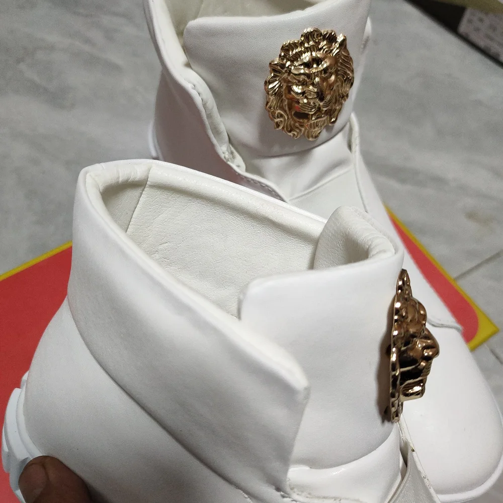 Brand designer casual shoes New style of men\'s shoes high-top shoes platform shoes flat boots chaussure hommes кроссовки мужск
