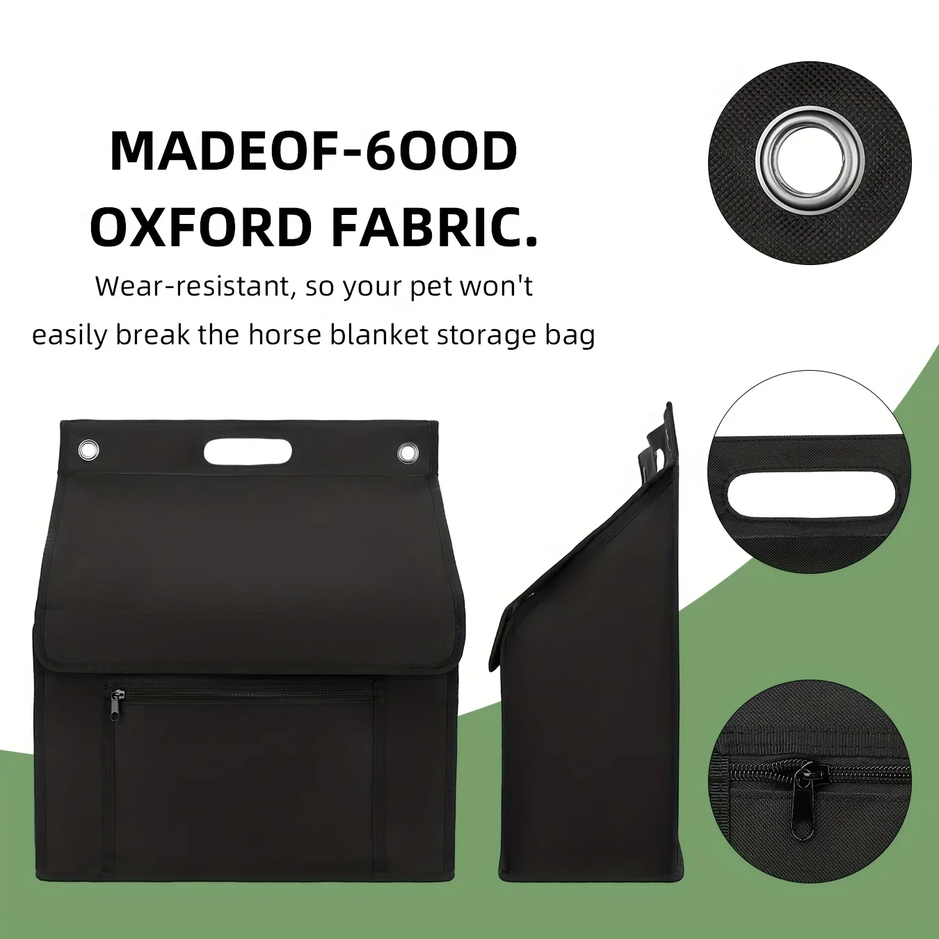 حقيبة تنظيم مستقرة على شكل حصان كبير مع مقصورات متعددة - تخزين قماش متين لحقيبة تخزين متعددة الوظائف #2