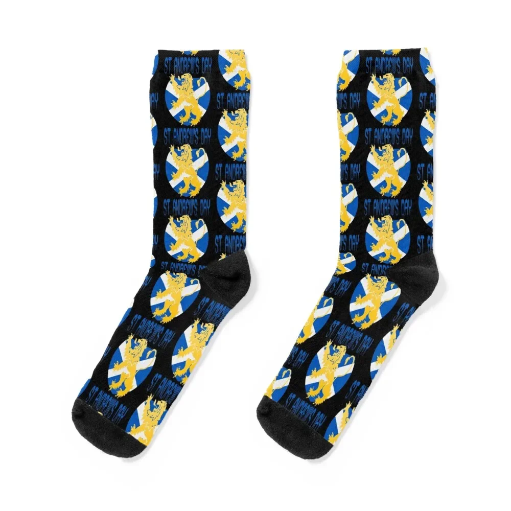 

Happy St Andrew’s Day Socks Thermal man winter basketball hiphop Soccer Girl'S Socks Men's