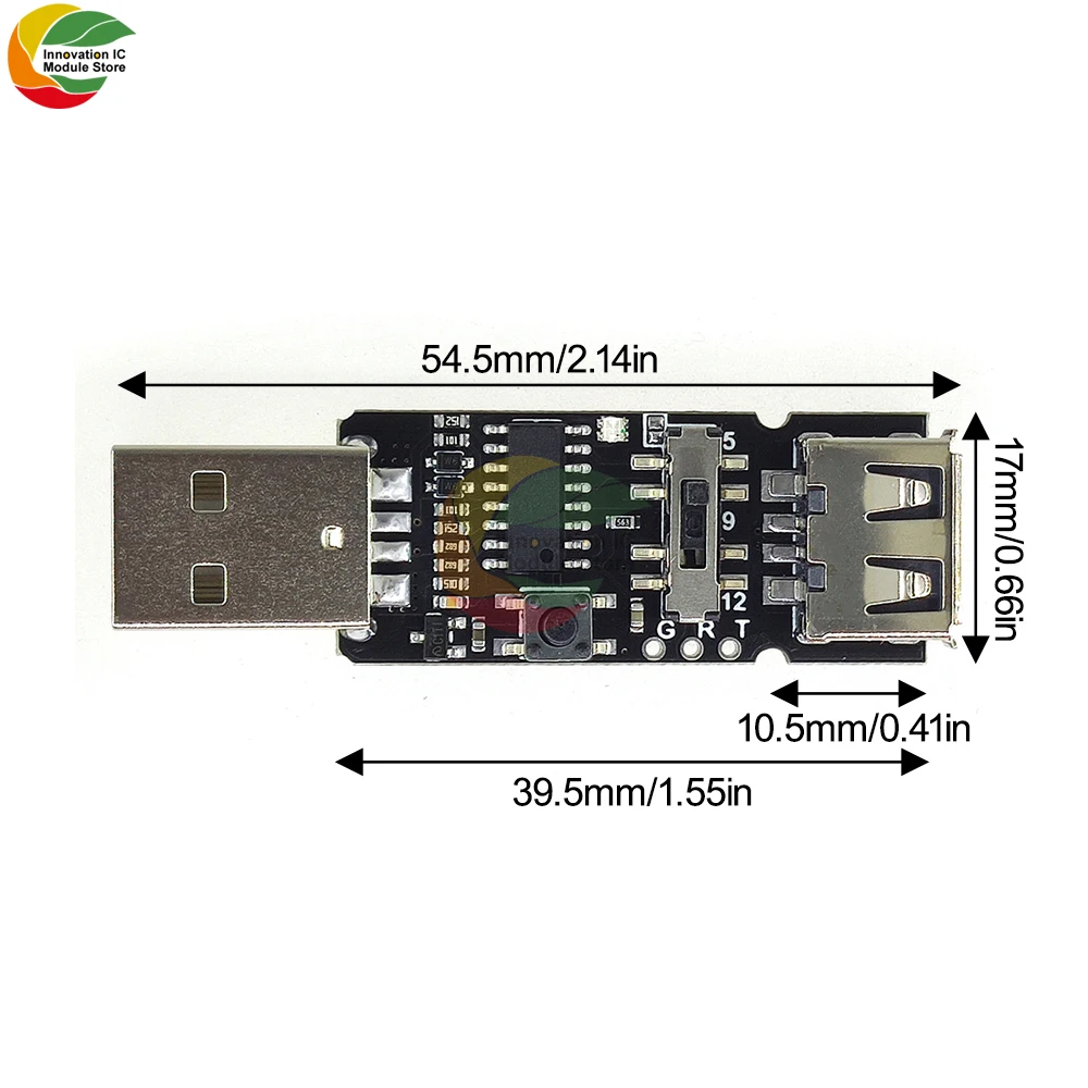 Rodzaj USB regulowane napięcie 9V 12V 20V-wyzwalacz QC 2.0 3.0 DC płyta modułu spust moduł napędowy