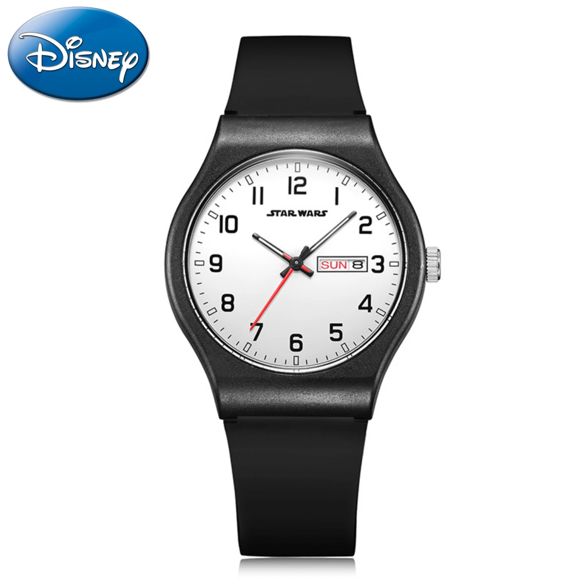 Disney Mickey Calendário Duplo Eletrônico Moda Quartz Watch Boy Impermeável Masculino Relógio Gift Box Relogio masculino