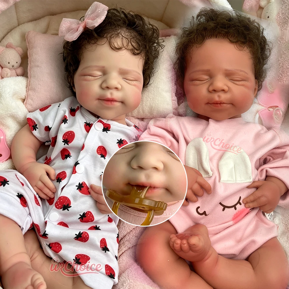 Realistic Full Body Silicone Reborn Baby 20inch Pascale with Rooted Hair Handmade Soft Touch Washable Doll for Stress Relief