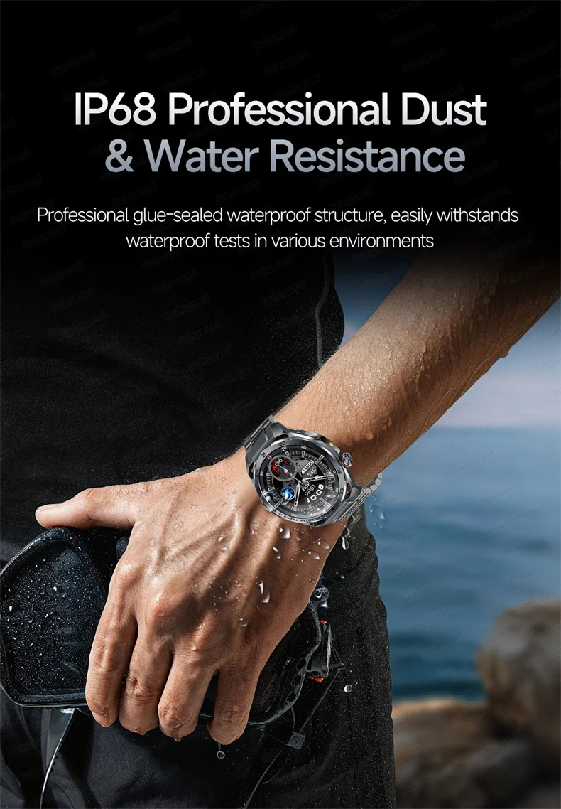 ECG Smartwatch für Herren, Bluetooth-Anruf, Fitness-Tracker, Blutdruckmessung, BO2, Schlafüberwachung, Gesundheits-Smartwatch, Sport, für Android und iOS – Detail 33