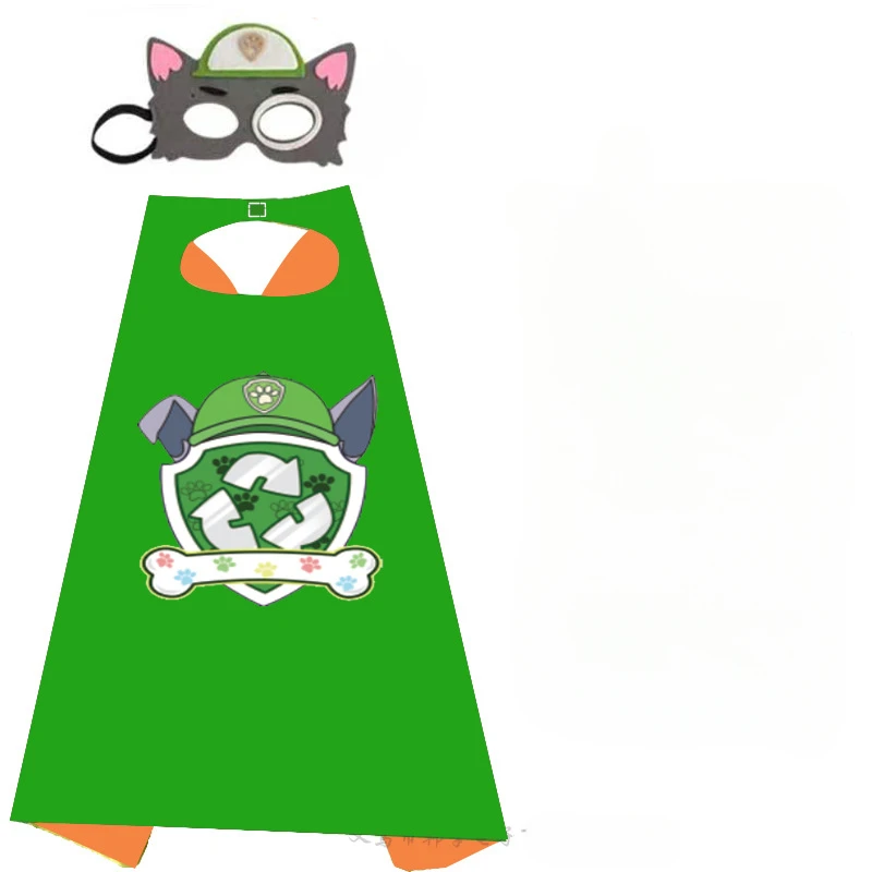PAW Patrol Chase masque de mascarade Cape Cape Anime garçon fille Cosplay Cape figurine d'action habiller Costumes fournitures de fête cadeaux
