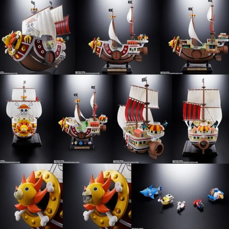 Bandai Original One Piece Thousand-Sunny Land Of Wano Ver. Anime Action Figure Assembled Model Kit Collection Toy Gift For Kids