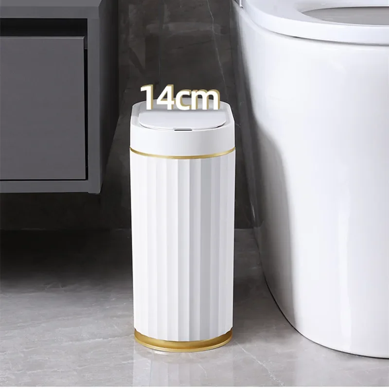 

Sundries Supplie Light With Smart Barrel Sensor Desktop Box Basket Garbage Trash Bathroom Office Fragrant Luxury Can