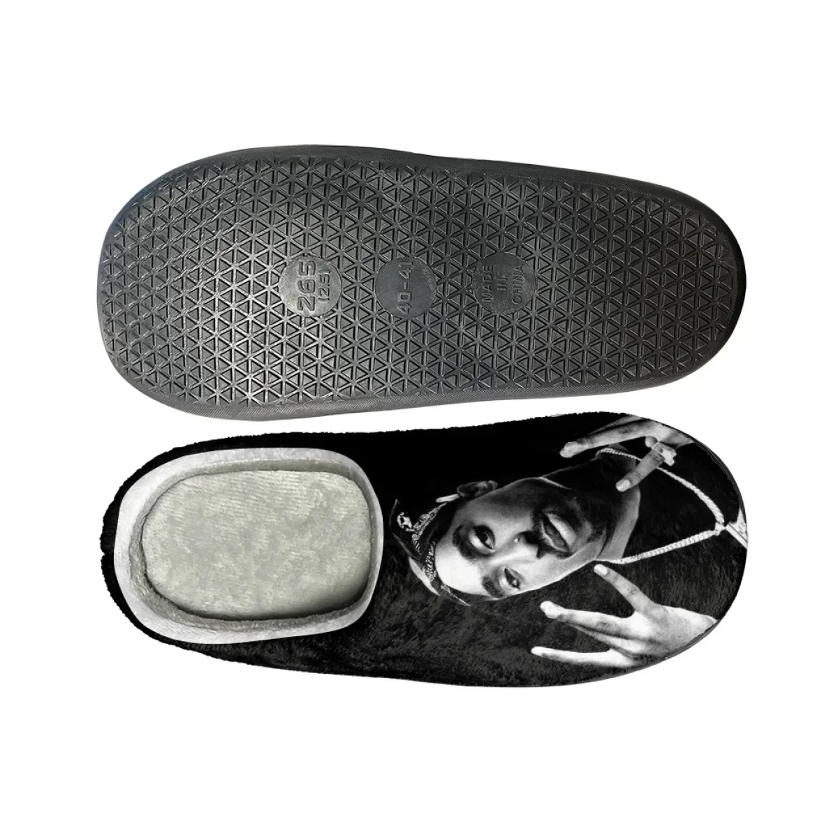 Tupac Amaru Shakur Printed Women Cozy Home Slippers Casual Couple Cotton Slipper Drop Ship Autumn Winter Warm Shoes Floor Slides