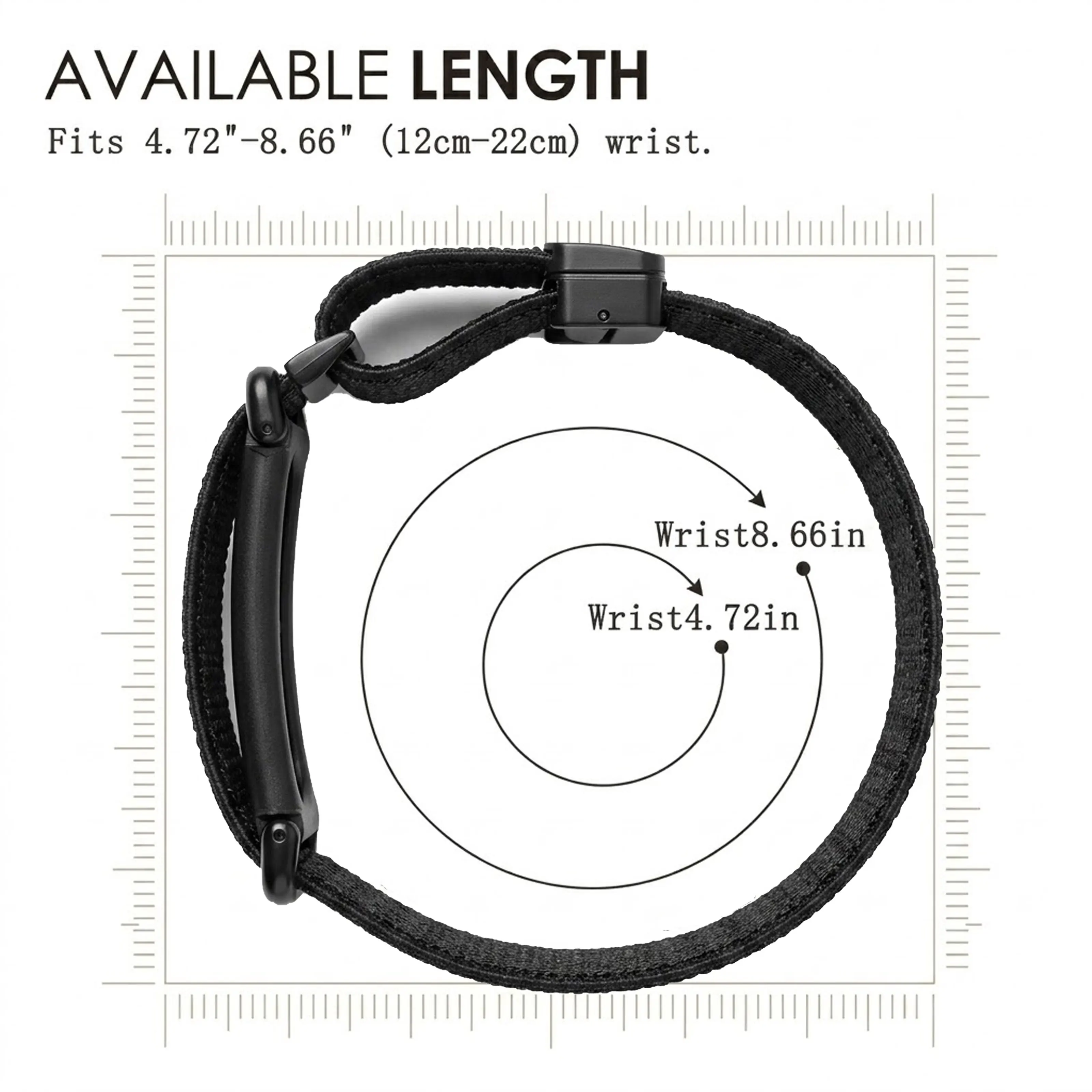 1 Stück Verstellbares Twill-Gewebe-Armband Kompatibel mit Fitbit Air, Weiches Atmungsaktives Nylon-Ersatzarmband – Detail 1